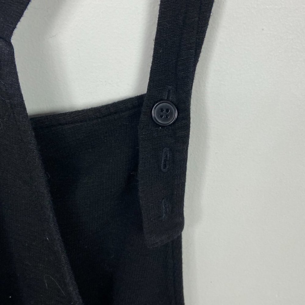 Monrow Maternity Tank Top Black Stretch Jersey Size Small Tie Front Adjustable S - Picture 6 of 9